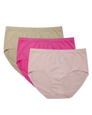 Pack of 3 Plus Size Panty - Comfort Trio