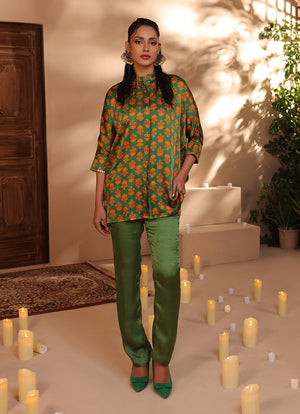 Zlooms 2 Pc Silk Formal Co-Ord Set - ZL25-C06-01