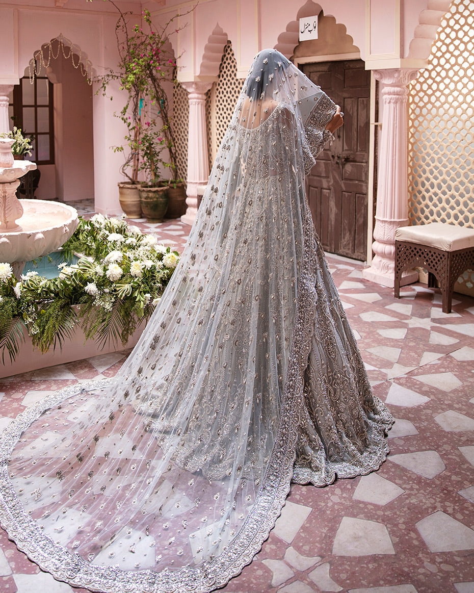 Mehernaaz By Gulaal Unstitched 3 Piece Bridal Couture Collection'2021-Nur B-09 (Without Veil)