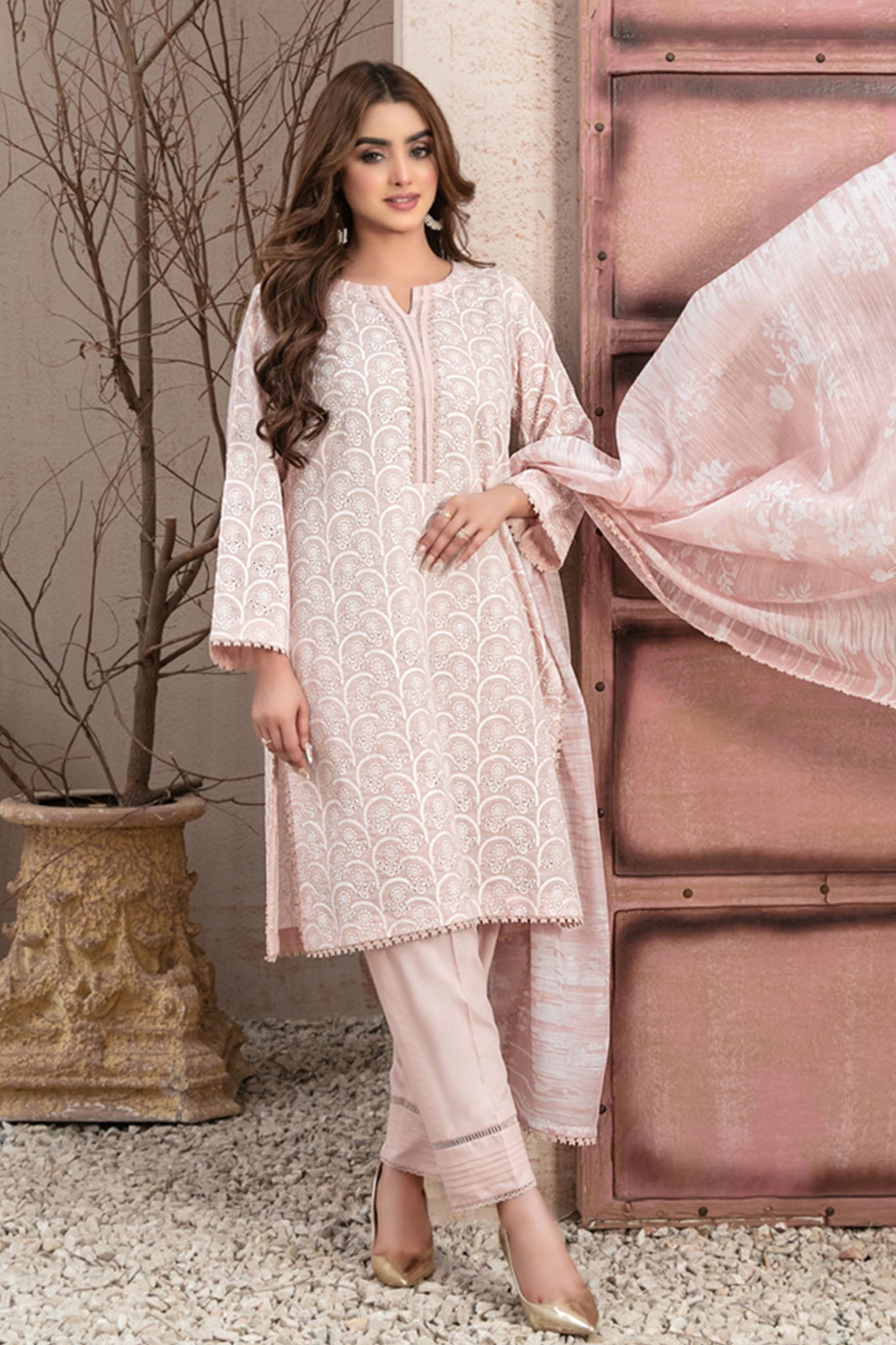 Rifna By Tawakkal Stitched 3 Piece Emb Lawn Collection-D-2918