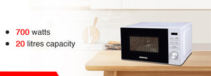 Homage Microwave Oven (HDSO-2018W) - 20 Liters - Snapcart.pk