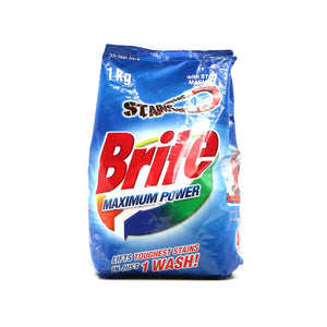 Brite Washing Powder Maximum Power 1kg - Snapcart.pk