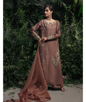 Luna By Mariam Malik Stitched 2 Piece Luxe Silk Pret Collection'2025-LUNA- Luxury Pret'24 - 9
