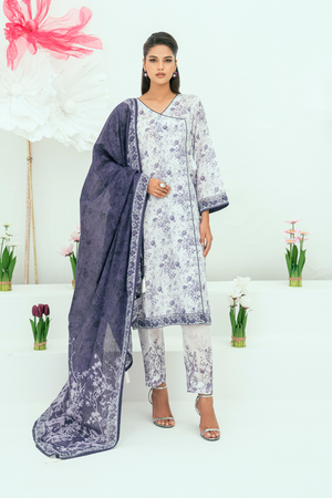Amal Unstitched 3 Piece Printed Lawn Collection