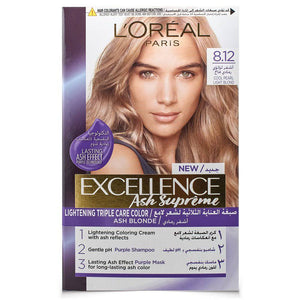 L'Oreal Excellence Creme Hair Color#8.12 Cool Pearl Light Blonde - My Store