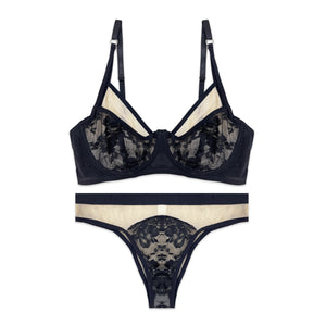 Bra Set - Obsidian Veil