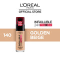 L'Oreal Paris- Infallible 24h Liquid Foundation, 140 Golden Beige