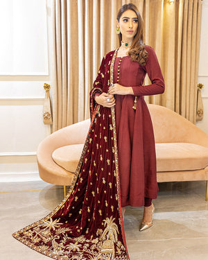 Aarzoo By Gulaal Bridal Shawl-Maral ABS-02