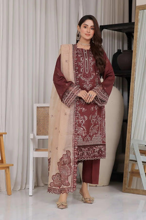 Dressline Un Stitched 3 Pcs Premium ChikankariEmb Viscose Zari Collection