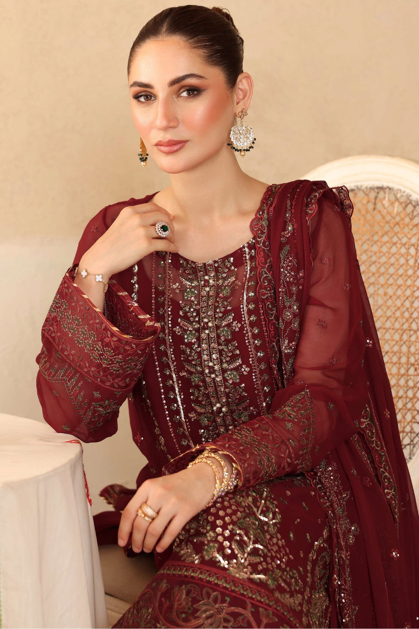 Sonehri by Ramsha Unstitched 3 Piece Chiffon Vol-02 Collection'2025-BB-204