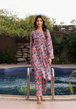 Zarasi.Pk Stitched 2 Piece Printed Lawn Collection'2025-Flamingo