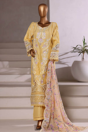 Sada Bahar Stitched 3 Piece Luxury Viscose Winter Vol-01 Collection'2025-LEV-254-Yellow