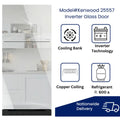 Kenwood Inverter Glass Door Freezer-on-top Refrigerator 15-CFT (KRF-25557) - My Store