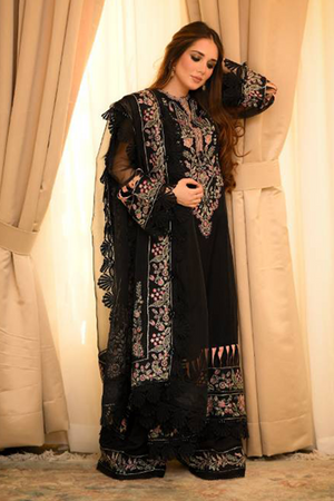 Meeral Unstitched 3 Piece Luxury Formals Pret Collection'2025-Arisa - Meeral Luxe