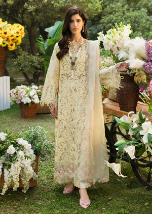 Floral Forest By Sardinia Unstitched 3 Piece Lawn Collection-Petal Veil