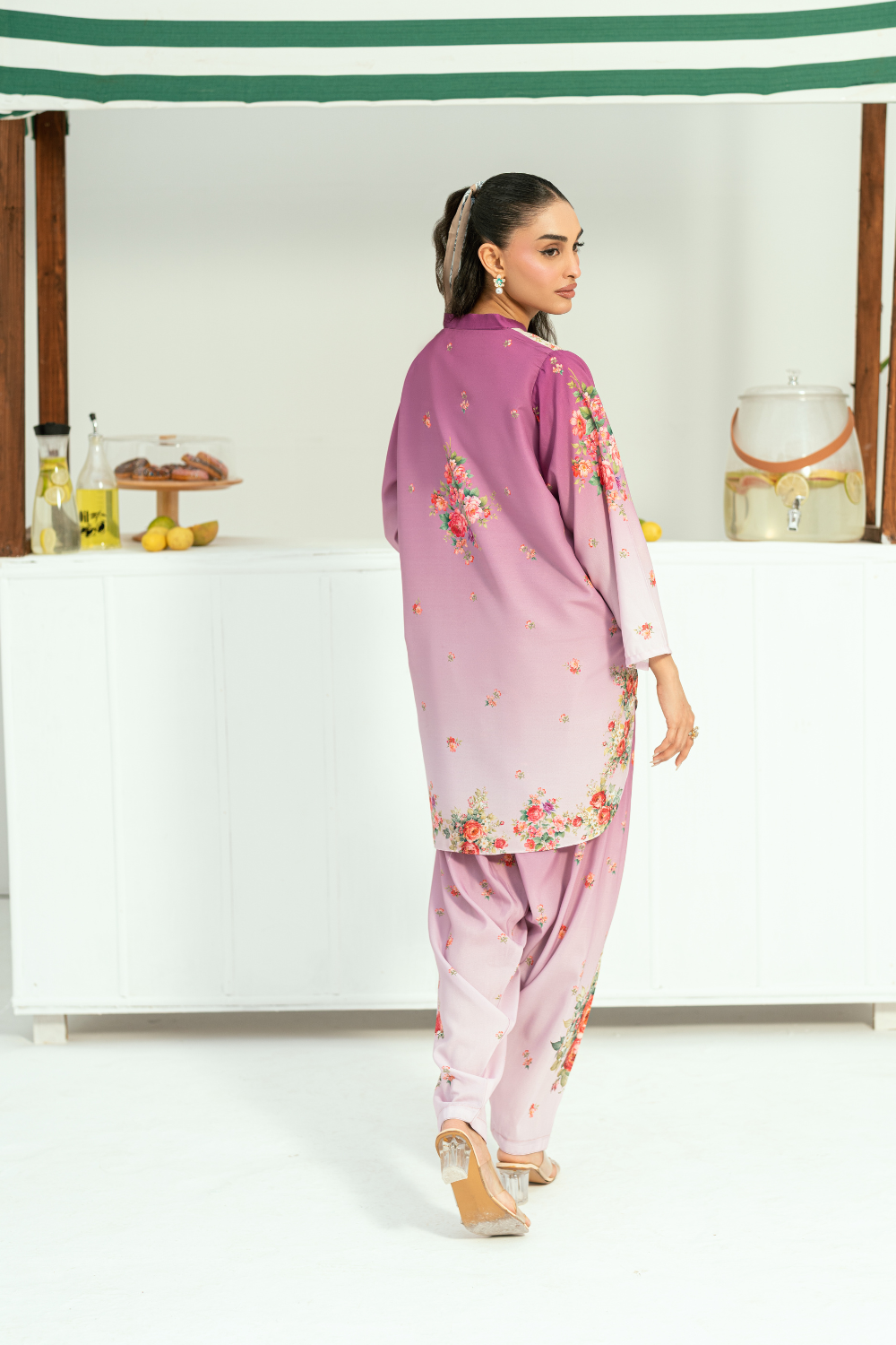 Raha By Amal Stitched Co Ords Cambric Vol-01 Collection'2025-Lavender