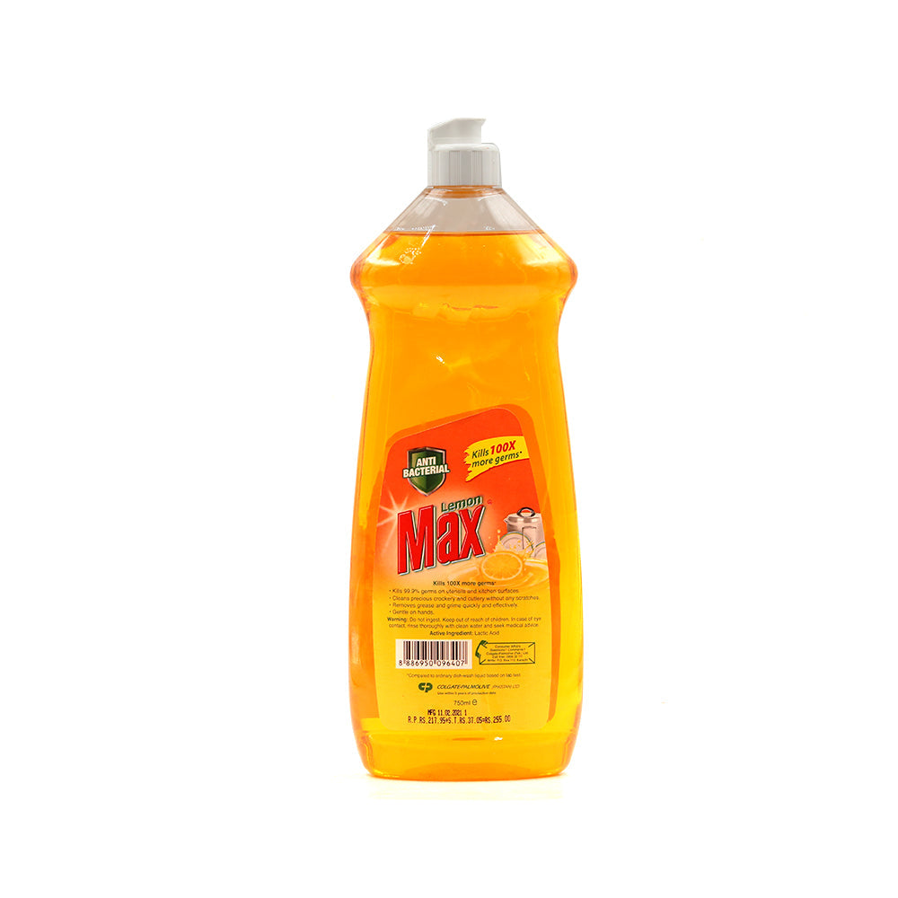 Lemon Max Anti Bacterial Dishwash Liquid 750ml - Snapcart.pk