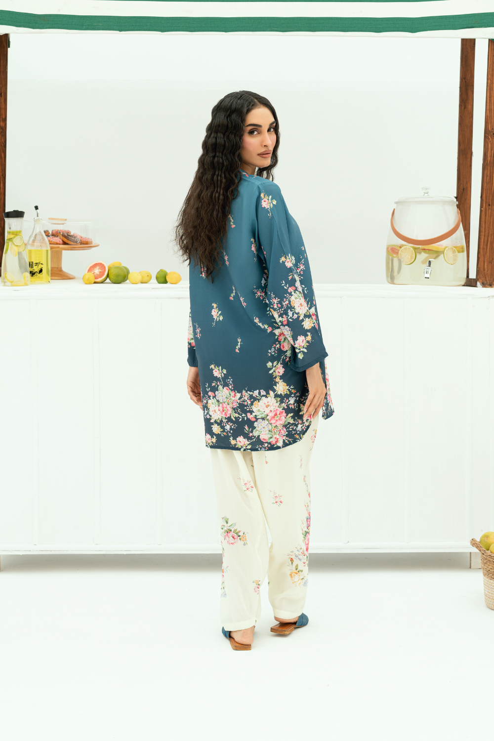 Raha By Amal Stitched Co Ords Cambric Vol-01 Collection'2025-Camellia