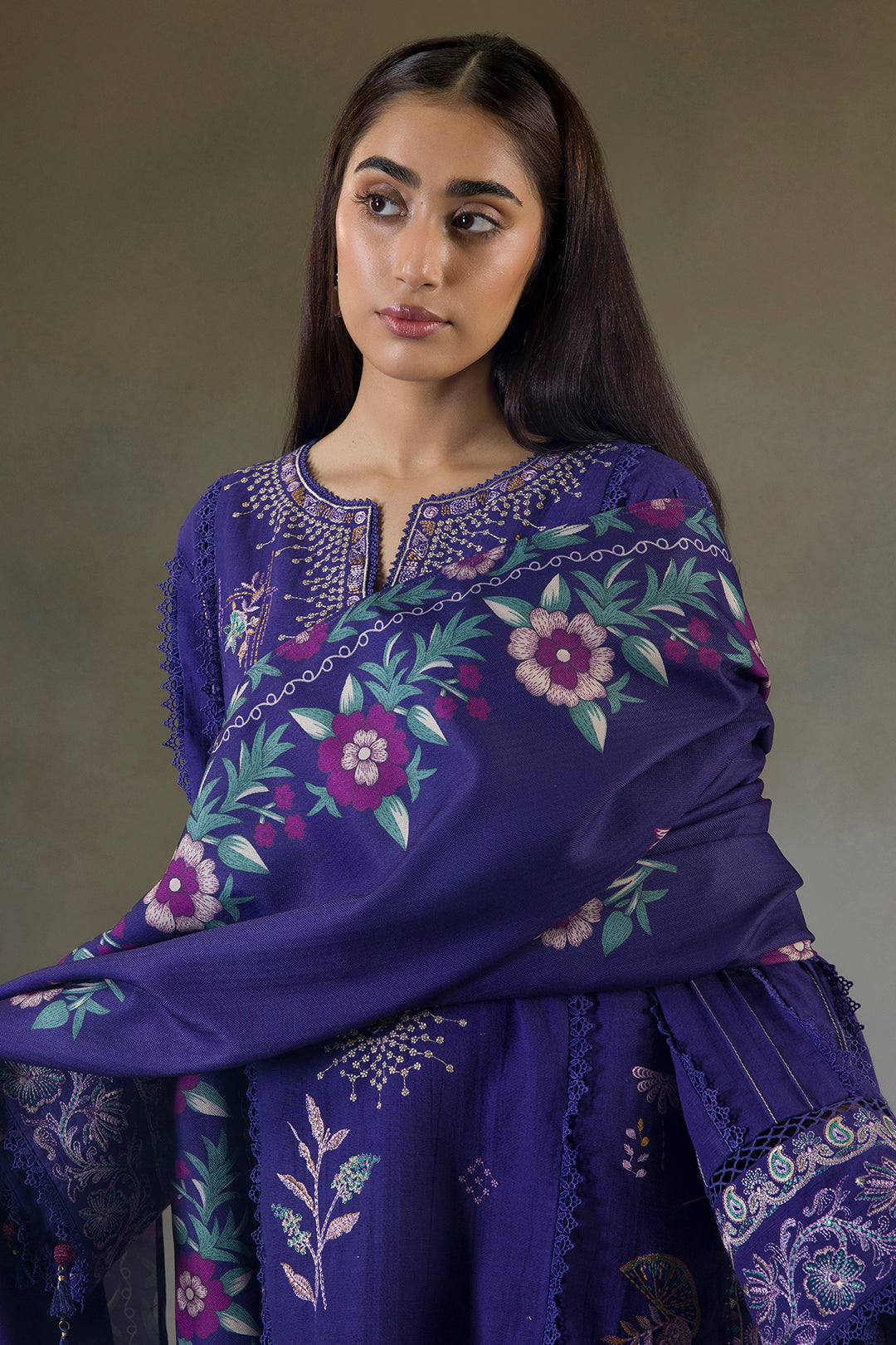 Zellbury Unstitched 3 Piece Winter Shawl Collection'2025-WUW-30237
