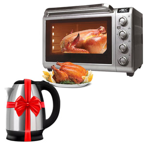 Anex AG-3071 Deluxe Oven Toaster + Premium Electric Kettle - Snapcart.pk
