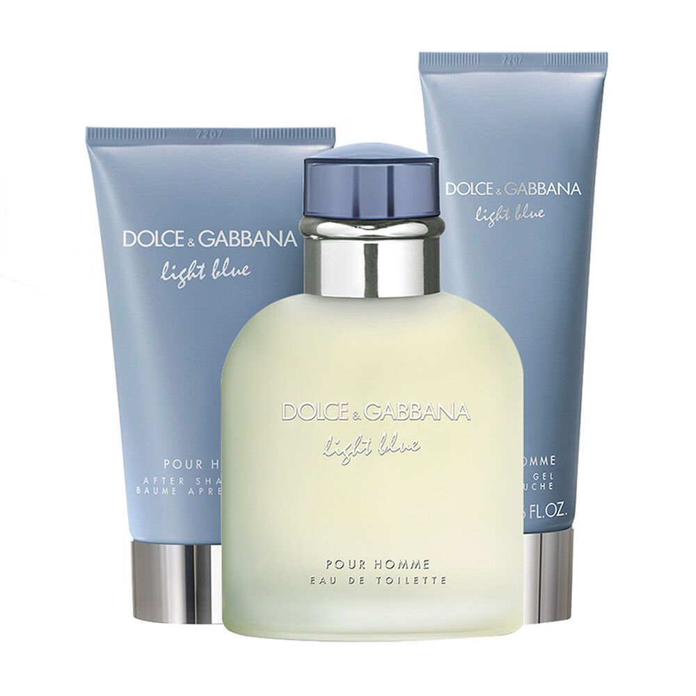 Dolce & Gabbana Light Blue For Men Set EDT 125Ml+After Shave 50Ml+Shawer Gel 50Ml