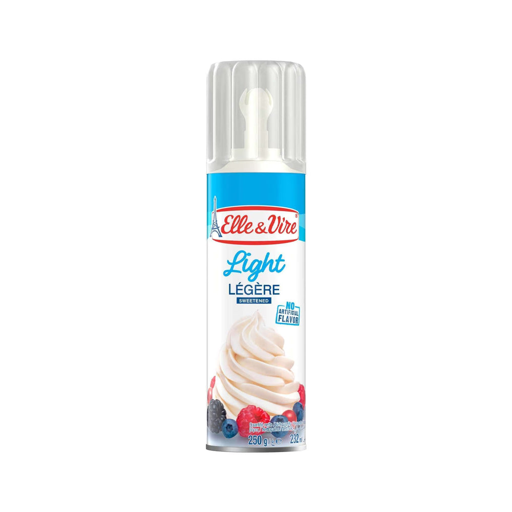 Elle & Vire Whipped Cream Light Spray 250g - Snapcart.pk