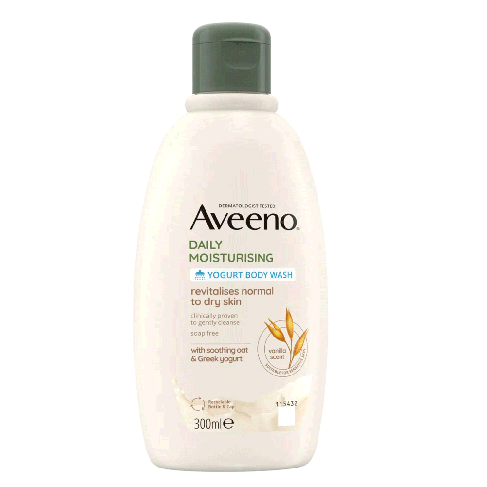 Aveeno Daily Moisturising Body Wash (vanilla & Oat Scent) 300ml - Snapcart.pk