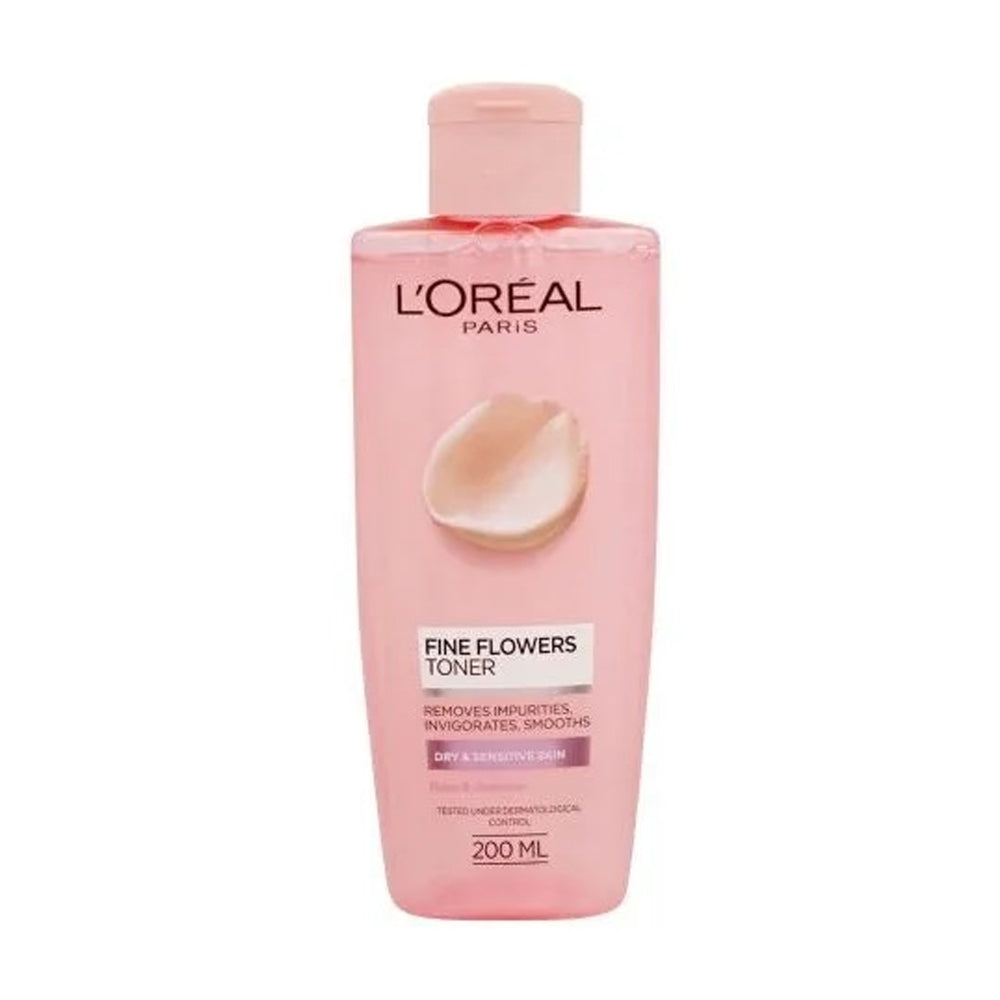 Loreal Fine Flowers Toner Rose & Jasmine 200ml - Snapcart.pk