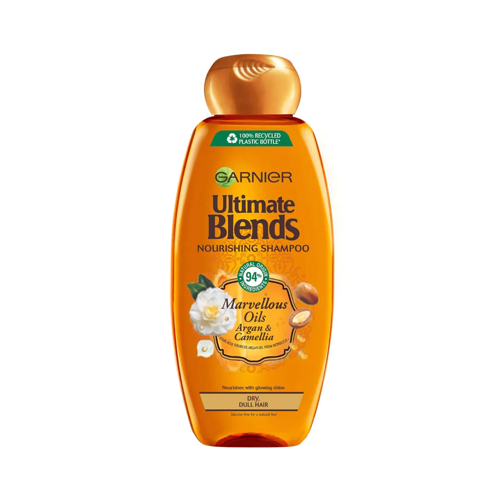Garnier Ultimate Blends Marvellous Oils Argan & Camellia Shampoo 400ml - Snapcart.pk