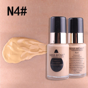 Miss Rose - Waterproof Moisturizing Oil Free Full Coverage Deep Whitener Liquid Foundation 30Ml - Beige 04 - My Store