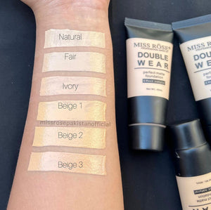 Miss Rose - Double Wear Perfect Matte Foundation For Girls And Women 40 ml-Beige-03 - My Store