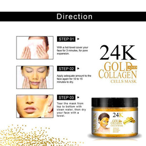 MUICIN - 24K Gold & Collagen Peel Off Mask - 300g - My Store