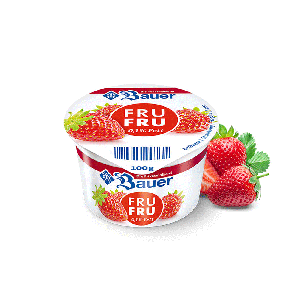 Bauer Fru Fru Strawberry Freit Yoghurt 100g - Snapcart.pk