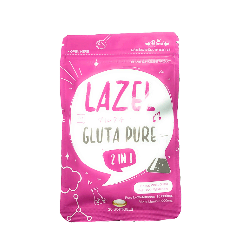 Lazel Gluta Pure 2in1 Softgels 30s - Snapcart.pk