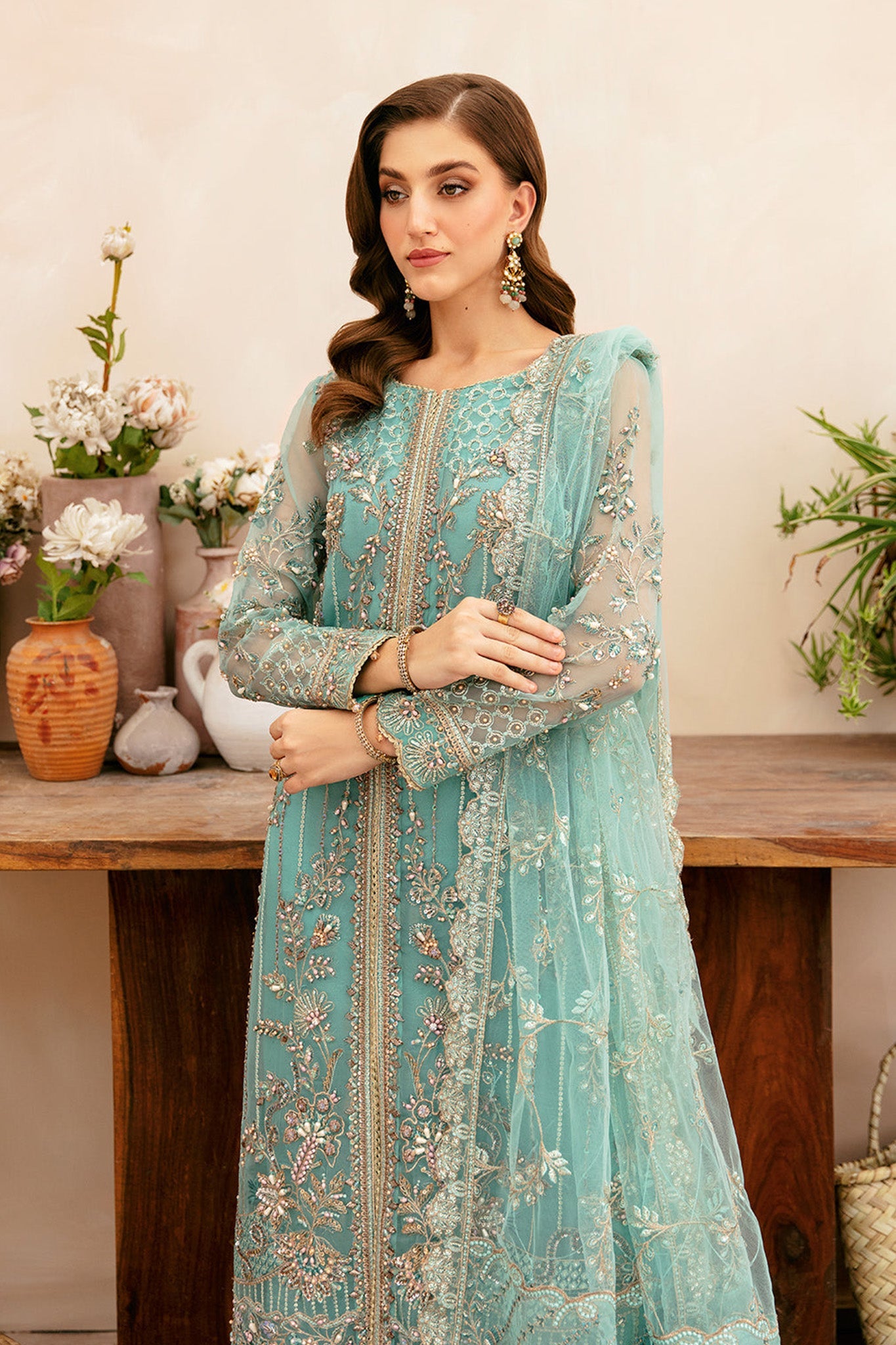 Ramsha Unstitched 3 Piece Luxury Festive Wedding Vol-04 Collection'2024-HA-405