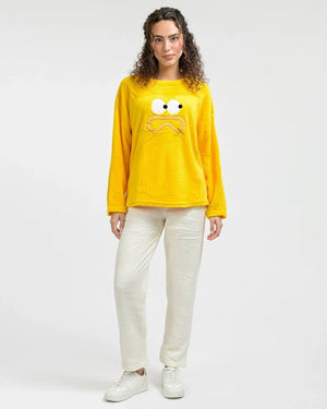 Fleece Pajama Suit - Sunny Face