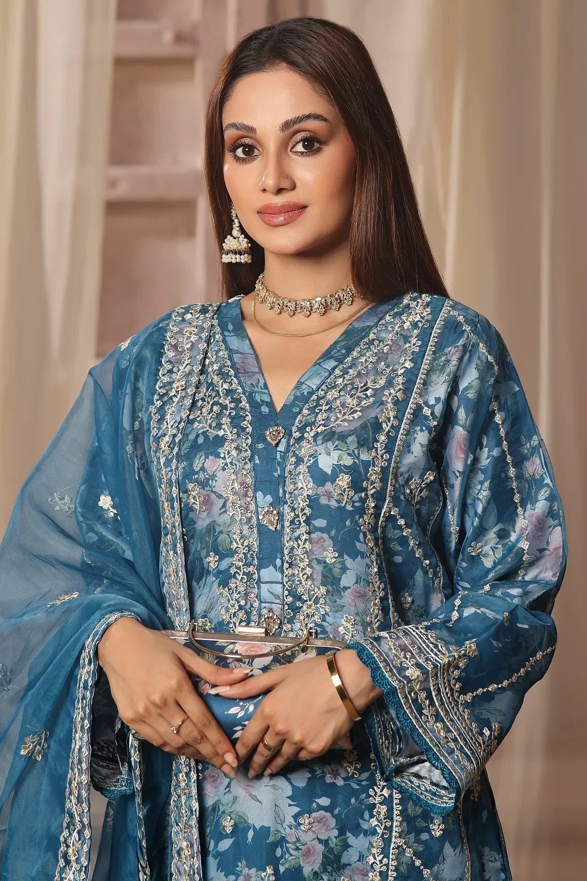 Dressline 3 Piece Emb Organza Suit 149K