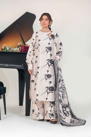 Vibrant Aura By Huma Gul Unstitched 3 Piece Satin Silk Edit Collection'2025-Clara HG-206