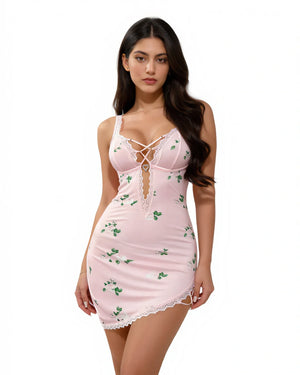 Babydoll Lingerie - Wisteria - Pink