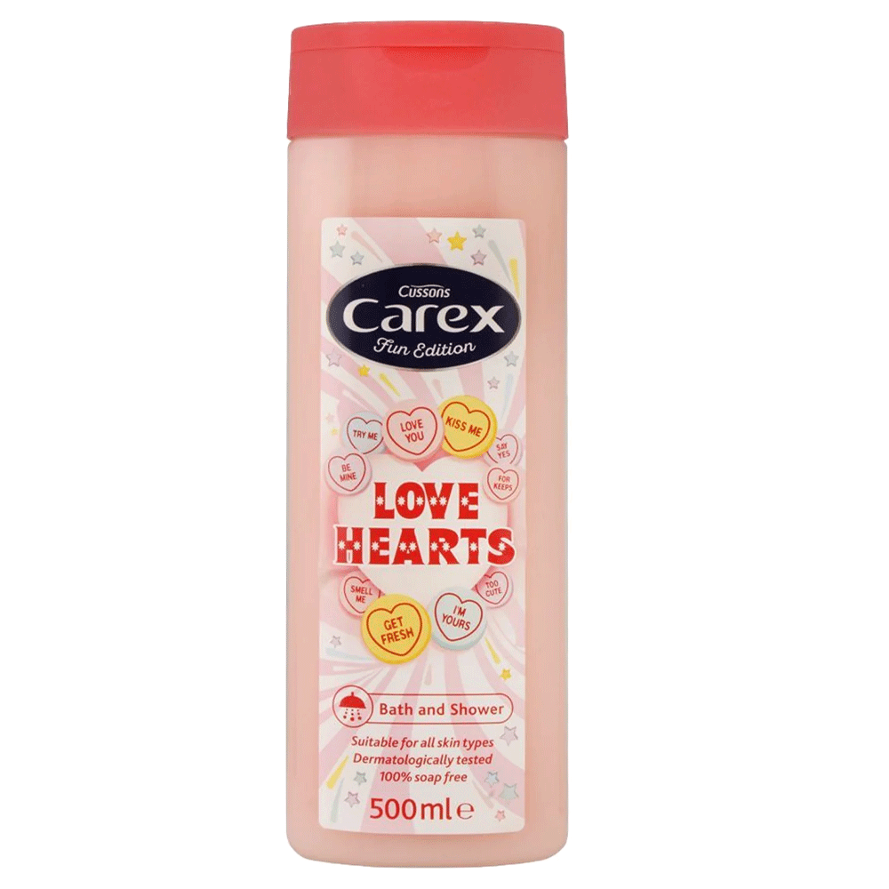 Cussons Carex Love Hearts Bath & Shower 500ml Cussons