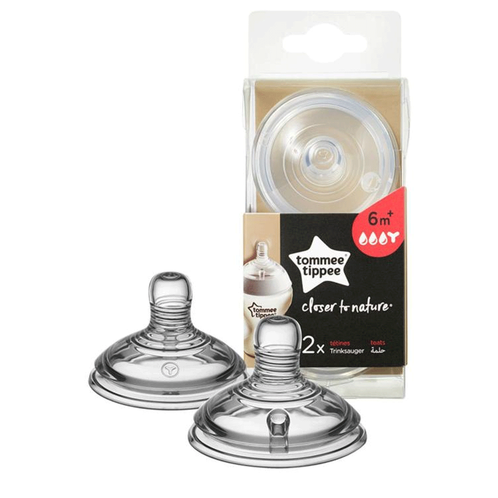 Tommee Tippee Closer To Nature 2x Teats 6m+ - Snapcart.pk