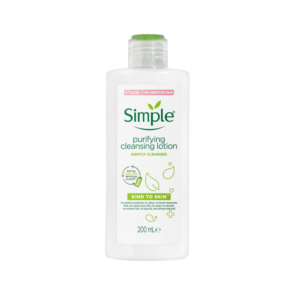 Simple Kind To Skin Purifying Cleansing Lotion 200ml - Snapcart.pk