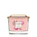 Yankee Candle Elevation Small Square Vessel Salt Mist Peony 96 G