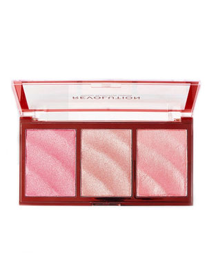 Makeup Revolution Precious Stone Highlighter Palette - Ruby Crush 7G