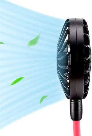 Durable and rechargeable portable hanging and foldable neck fan with 3 speeds and USB chargeable for Kitchen and sports - My Store