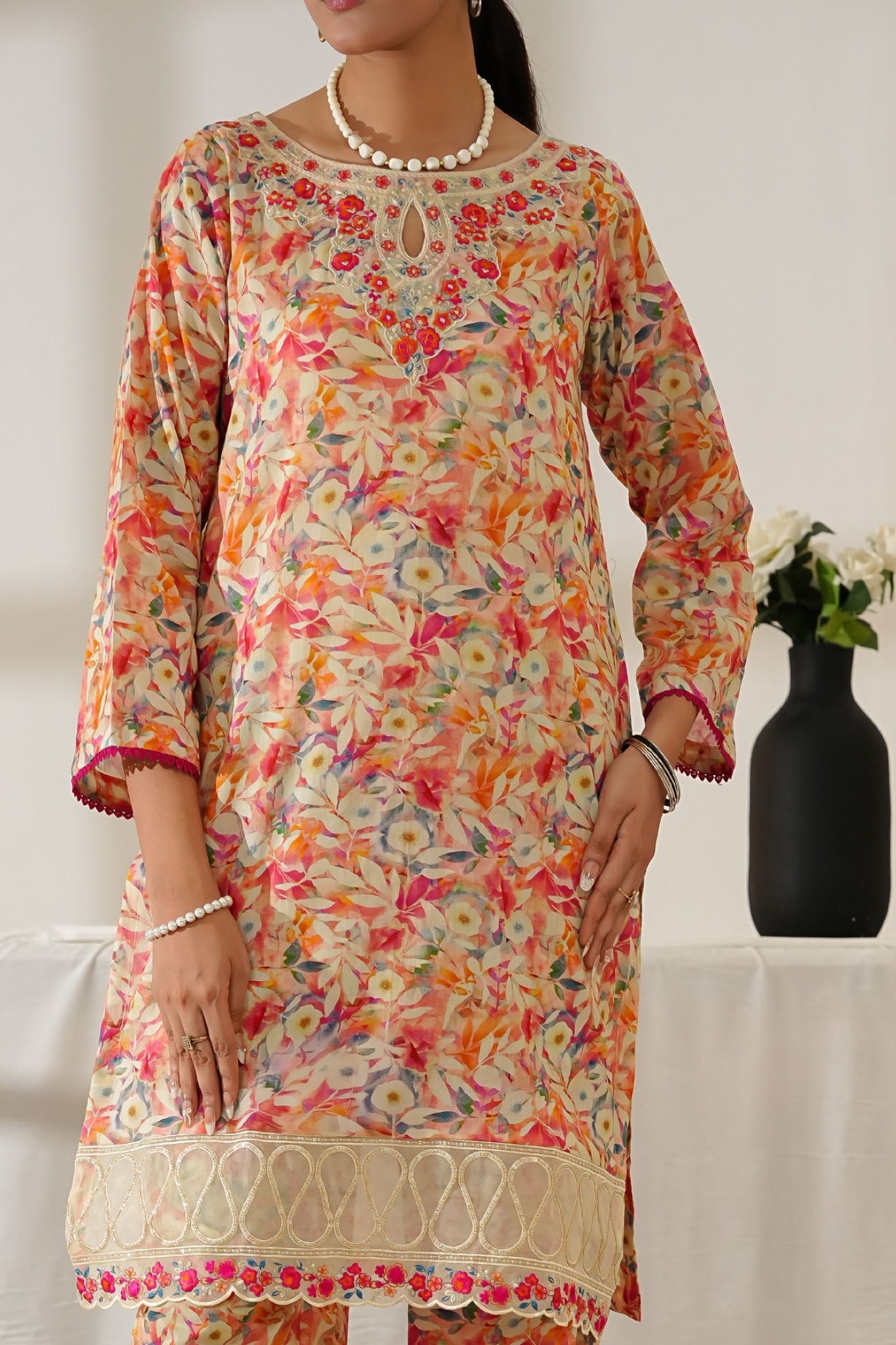 Aizal Stitched Embroidered Co Ords Collection'2025-ACO-554-Mustard