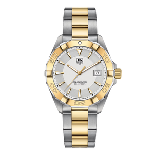 Tag Heuer Aquaracer Two-tone Stainless Steel Two tone Dial Quartz Watch for Gents - WAY1120BB0930