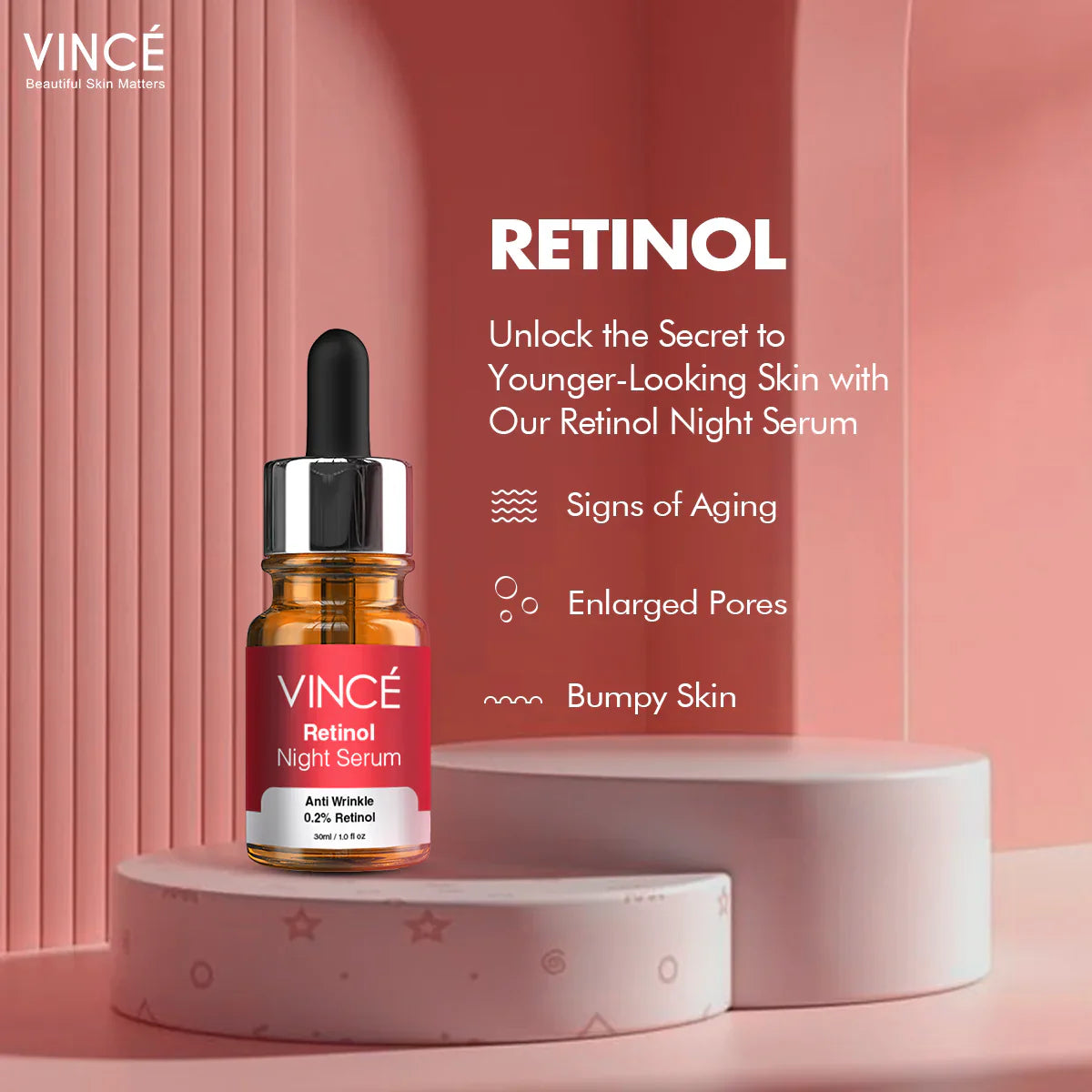 Vince - Retinol Night Serum - 30Ml