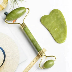 Facial Beauty - Pack Of Jade Face Roller & Gua Sha - My Store