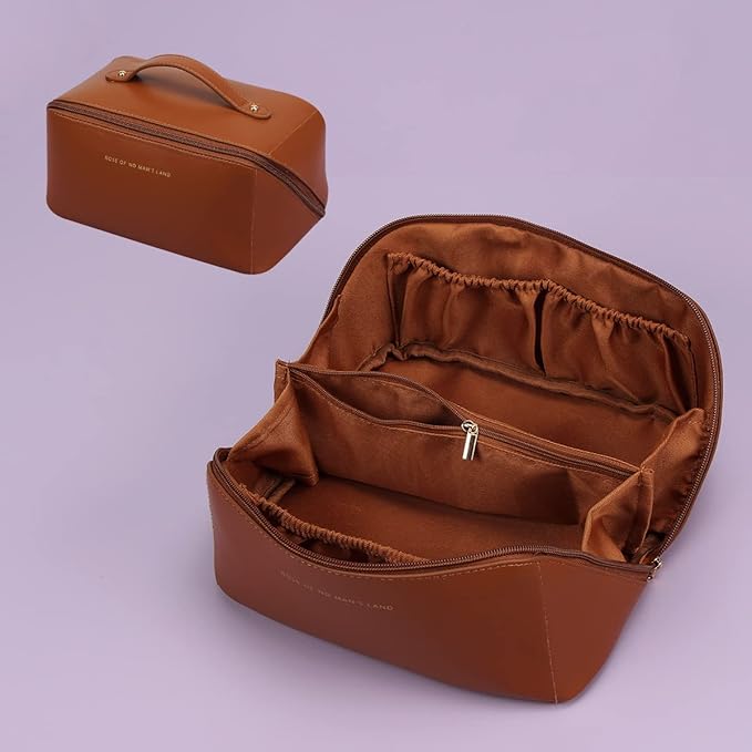 Facial Beauty - Leather Laziness Makeup Bag